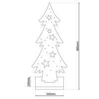 Näve LED-Holz-Dekoleuchte TANNENBAUM groß 8
