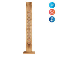 Näve LED-Holz-Dekoleuchte WILLKOMME gallery