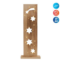 Näve LED-Holz-Dekoleuchte STERNE gallery