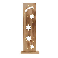Näve LED-Holz-Dekoleuchte STERNE 5