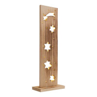 Näve LED-Holz-Dekoleuchte STERNE 7