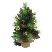 Näve LED-Tannenbaum NOEL gold 2