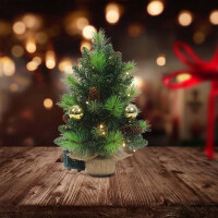 Näve LED-Tannenbaum NOEL gold 3
