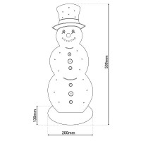 Näve LED-Holz-Dekoleuchte SNOWY klein 6