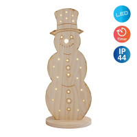 Näve LED-Holz-Dekoleuchte SNOWY gro gallery