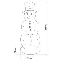 Näve LED-Holz-Dekoleuchte SNOWY groß 6