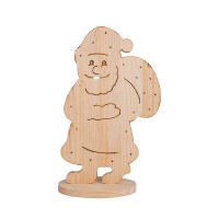 Näve LED-Holz-Dekoleuchte SANTA klein 2