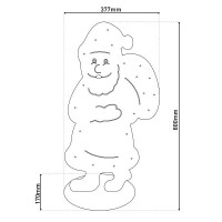 Näve LED-Holz-Dekoleuchte SANTA groß 7