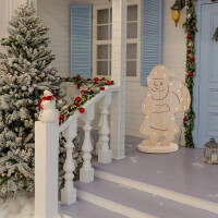 Näve LED-Holz-Dekoleuchte SANTA groß 4