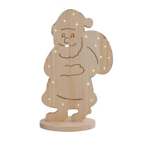 Näve LED-Holz-Dekoleuchte SANTA groß 5
