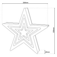 Näve LED-Weihnachtsdeko Stern H: 23 cm 8