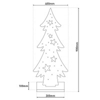 Näve LED-Holztannenbaum h: 90cm 7
