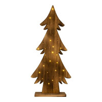 Näve LED-Holztannenbaum h: 90cm 4