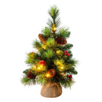 Näve LED-Weihnachtsbaum mit Beeren und Tannenzapfen - h