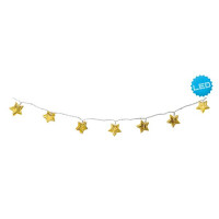Näve Lichterkette mit Sternen gallery