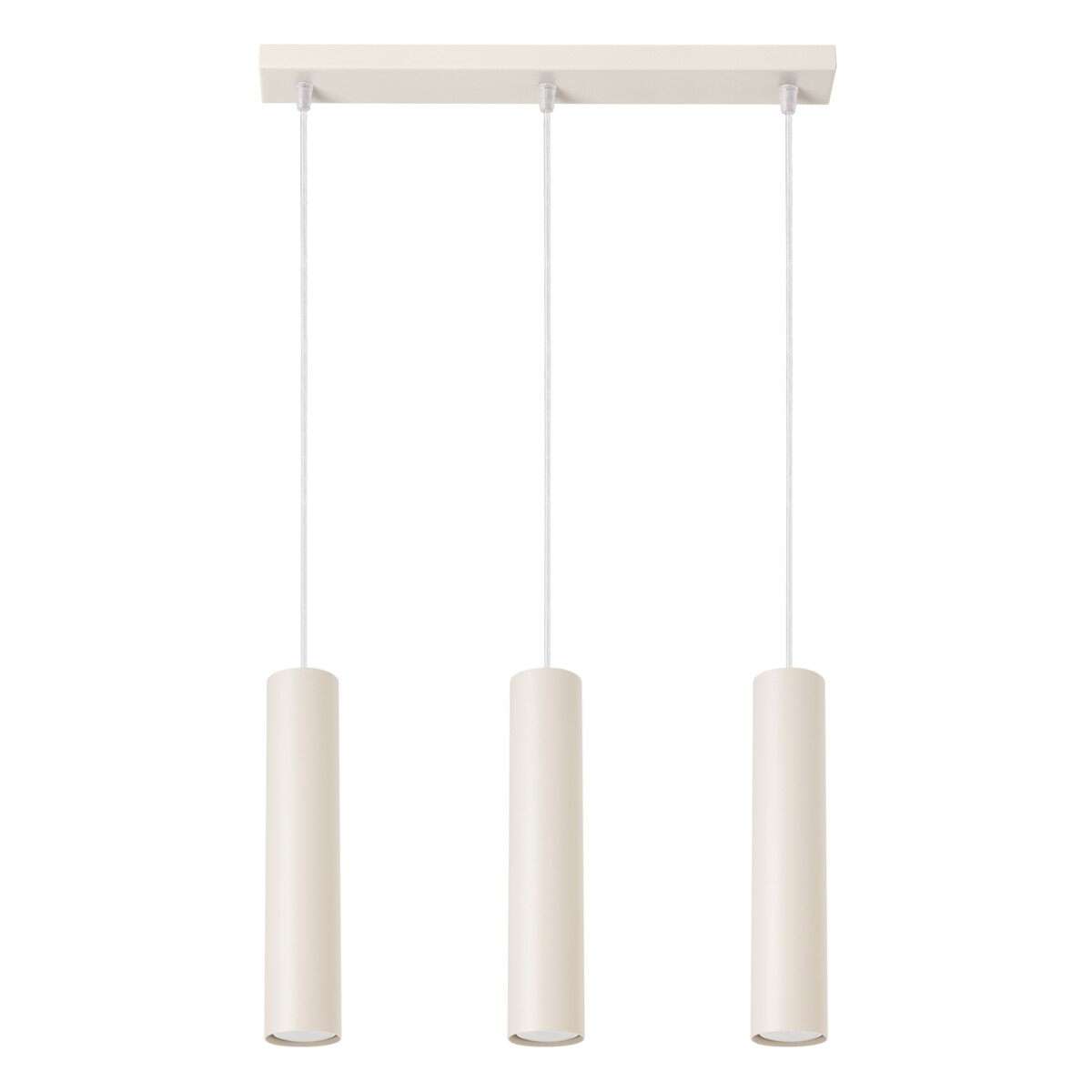 Pendelleuchte Lagos 3-flammig beige Ø6cm GU10