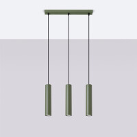 Sollux SL.1486 Pendelleuchte LAGOS 3L olivgrün 2