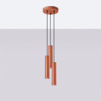 Sollux SL.1492 Pendelleuchte LAGOS 3P roter Ocker 2