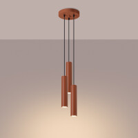 Sollux SL.1492 Pendelleuchte LAGOS 3P roter Ocker 3