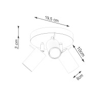 Sollux SL.1497 Plafond RING 3P beige 8