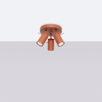 Sollux SL.1509 Plafond RING 3P roter Ocker 2