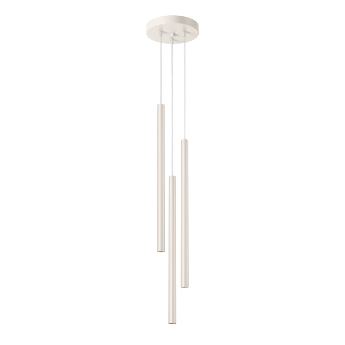 Pendelleuchte Pastelo 3-flammig beige rund Ø2,5cm G9