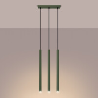 Sollux SL.1521 Pendelleuchte PASTELO 3P olivgrün 3