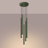Sollux SL.1522 Pendelleuchte PASTELO 5P olivgrün 3