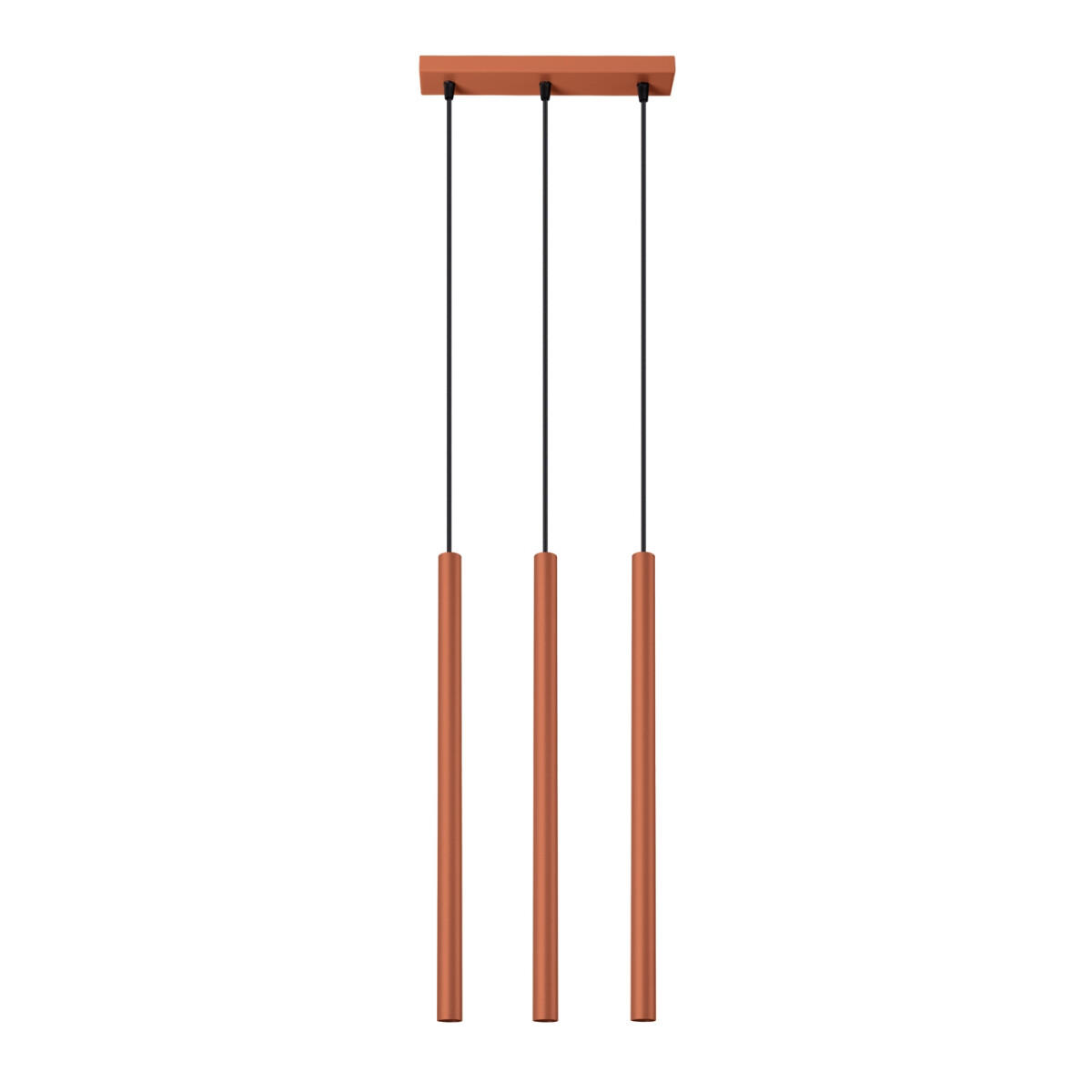 Pendelleuchte Pastelo 3-flammig rot Ø2,5cm G9