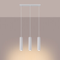 Sollux SL.1537 Pendelleuchte KARBON 3L weiß 3