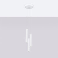 Sollux SL.1538 Pendelleuchte KARBON 3P weiß 2