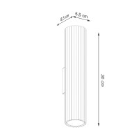 Sollux SL.1539 Wandleuchte KARBON 30 weiß 7