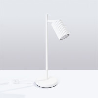 Sollux SL.1548 Tischlampe KARBON weiß 2