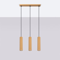 Sollux SL.1556 Pendelleuchte KARBON 3L golden 2