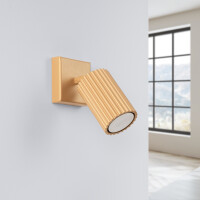 Sollux SL.1559 Wandleuchte KARBON golden 2