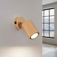 Sollux SL.1560 Wandleuchte KARBON goldene mit Schalter 3