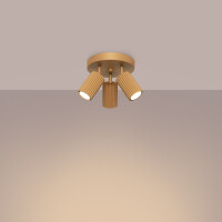 Sollux SL.1563 Plafond KARBON 3P golden 3