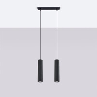 Sollux SL.1574 Pendelleuchte KARBON 2 schwarz 2