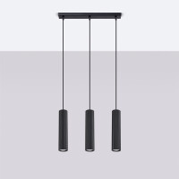 Sollux SL.1575 Pendelleuchte KARBON 3L schwarz 2