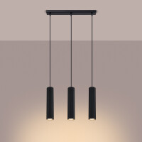Sollux SL.1575 Pendelleuchte KARBON 3L schwarz 3