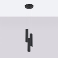 Sollux SL.1576 Pendelleuchte KARBON 3P schwarz 2