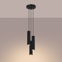 Sollux SL.1576 Pendelleuchte KARBON 3P schwarz 3