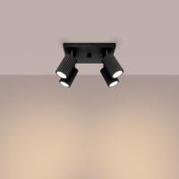 Sollux SL.1583 Plafond KARBON 4 schwarz 3