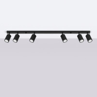 Sollux SL.1585 Plafond KARBON 6L schwarz 2