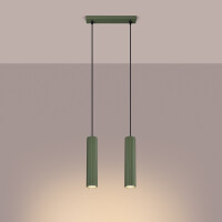 Sollux SL.1612 Pendelleuchte KARBON 2 olivgrün 3