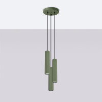 Sollux SL.1614 Pendelleuchte KARBON 3P olivgrün 2