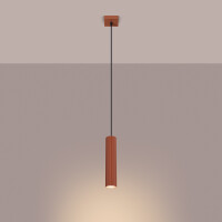 Sollux SL.1630 Pendelleuchte KARBON 1 roter Ocker 3