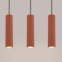 Sollux SL.1632 Pendelleuchte KARBON 3L roter Ocker 5