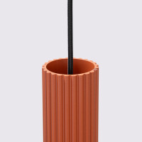 Sollux SL.1632 Pendelleuchte KARBON 3L roter Ocker 6