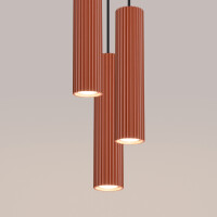 Sollux SL.1633 Pendelleuchte KARBON 3P roter Ocker 5